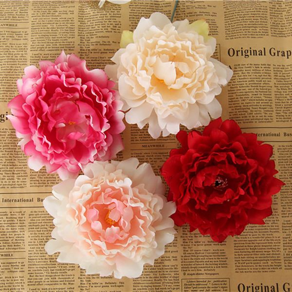 

artificial flowers silk peony flower heads party wedding decoration supplies simulation fake flower head home decorations 12cm wx-c09