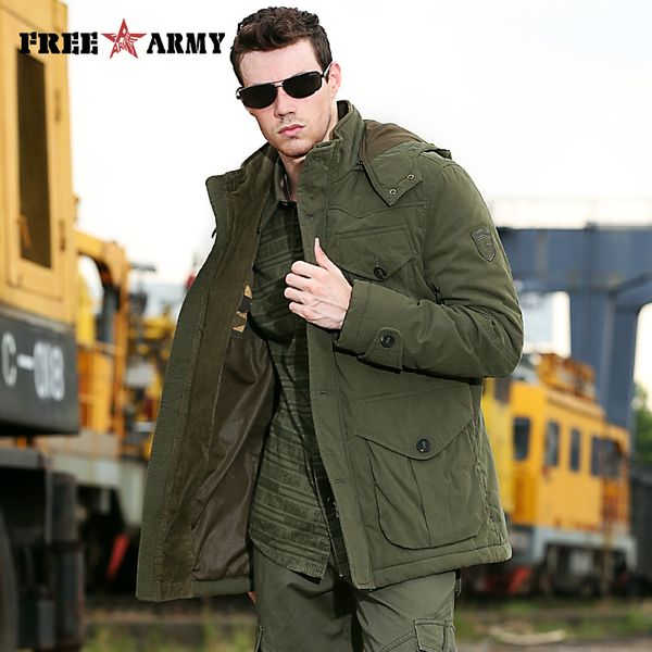 

brand quality hooded jacket men winter thicken coat hat detachable solid cotton jacket men's parkas outwear plus size ms-001, Black