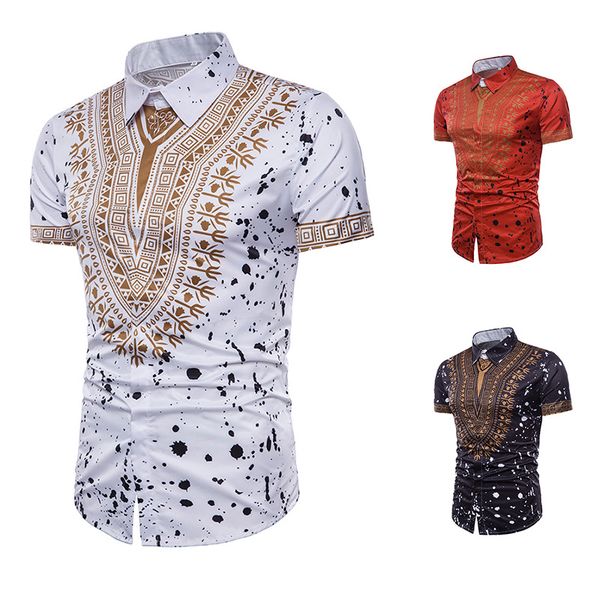 

fashion 3d african clothes hip hop africa clothing dashiki dress printed shirts casual african dresses for women/men, White;black