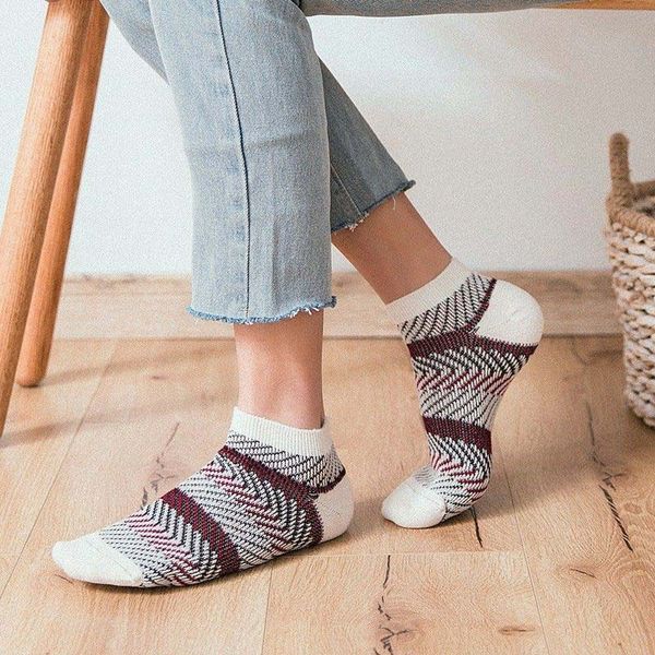 

20 Pairs Socks Fashion Mens Ankle Low Cut Retro Striped Casual Cotton Short Spring Summer Winter Socks High Quality