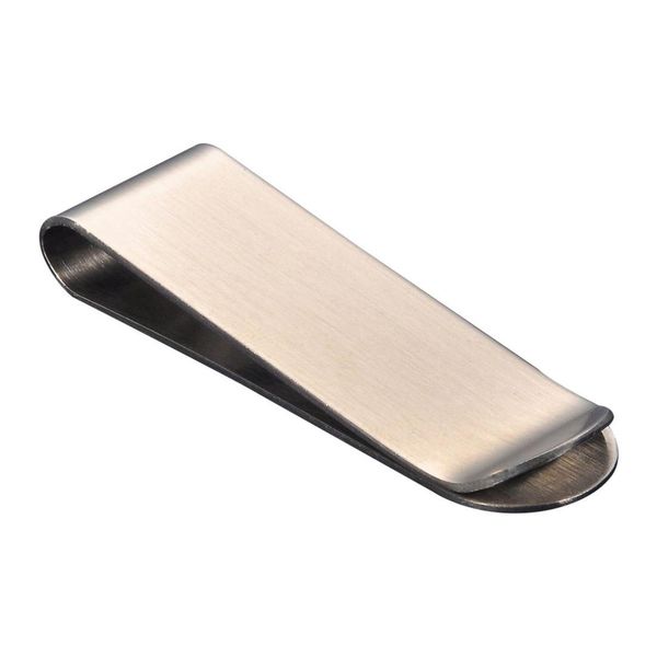 

5) men's stainless steel pocket cash money clamp clip wallet holder, Black