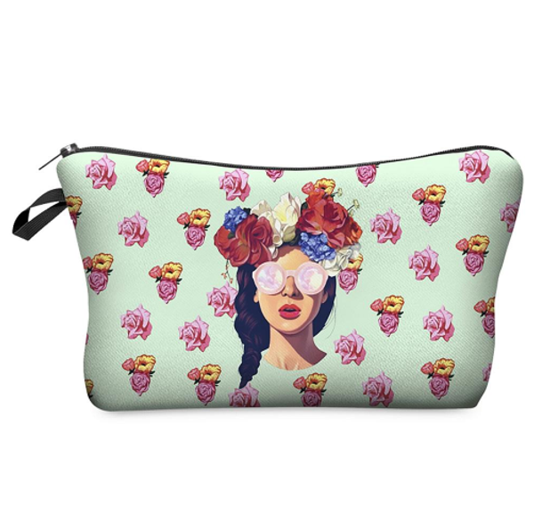 

wholesale 5pcs/1lot beauty cosmetic bags famous simple handbag make up bags ing