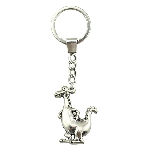 

6 pieces key chain women key rings car keychain for keys cute dinosaur 43x28mm, Slivery;golden