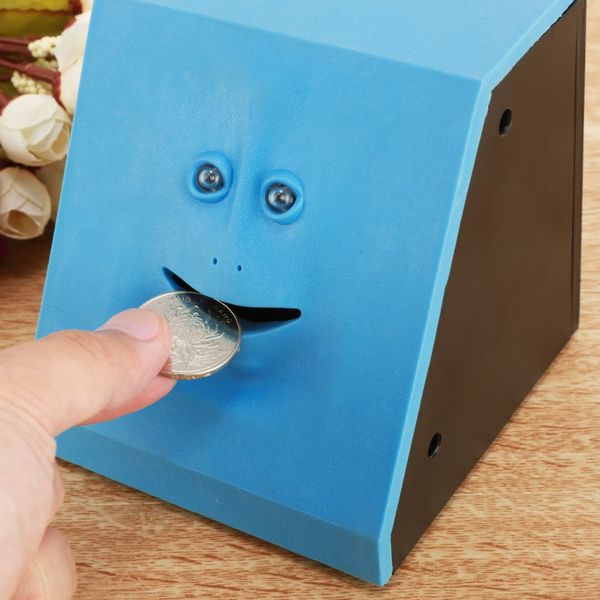 

face money eating box cute facebank piggy bank coins box money coin saving bank for children toys gift home decoration