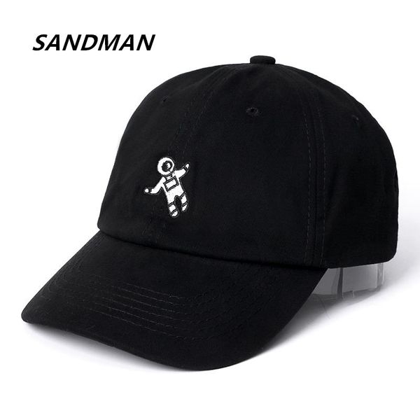 

sandman brand cosmonaut snapback cap cotton baseball cap for men women hip hop dad hat bone garros, Blue;gray