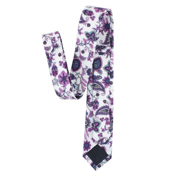 TAGER WILEN Gravata masculina fina casual de algodão floral skinny 6 cm – vários estilos 275p