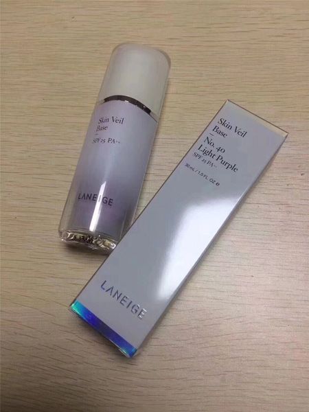 

new arrival laneige skin veil base 30ml light purple milky blue light green 3 colors korea cosmetic foundation primer 2018