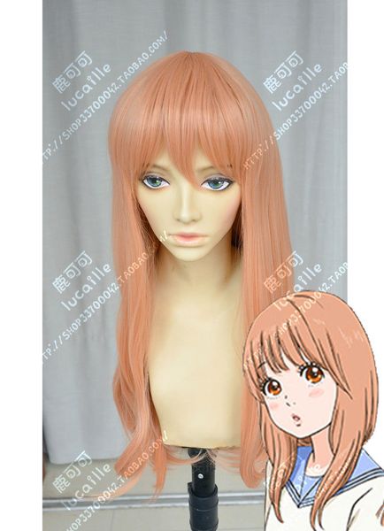 

ore monogatari my love story long orange pink straight cosplay wig hair>>>>new fashion picture wig, Black