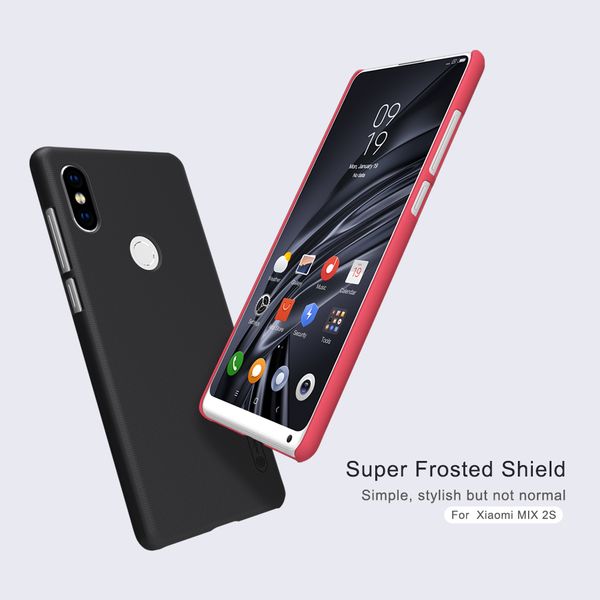 

For Xiaomi mi mix 2s Original Nillkin Super Frosted Shield hard back cover case for xiaomi mix 2 MIX2s with free Screen Protector
