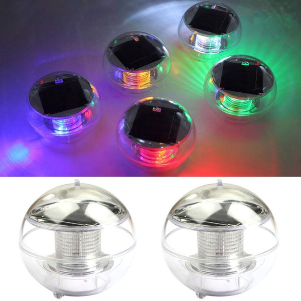 Luce a sfera galleggiante a LED a energia solare impermeabile che cambia colore 2V 60mA per le luci notturne del paesaggio del percorso dello stagno del giardino all'aperto ZA5641