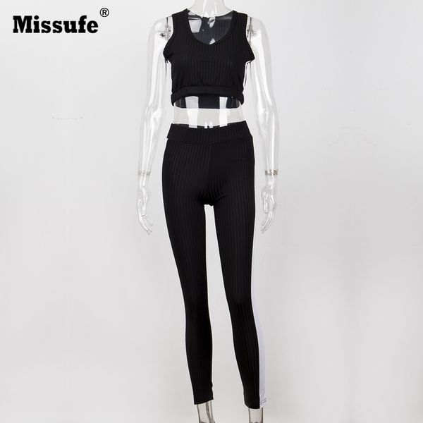 

regular sleeveless skinny off shoulder crop and bandage legging 2 piece set women clothing knitted women set track suit, Gray