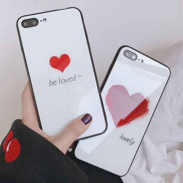 coque iphone 8 rouge avec un coeur