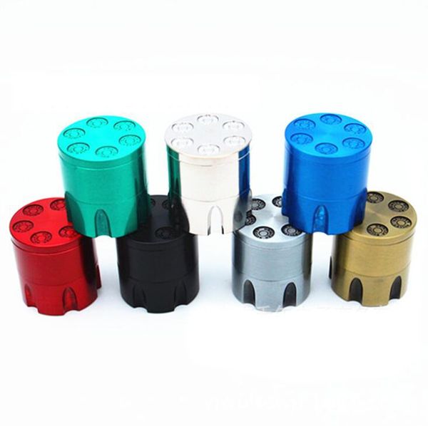

Newest Bullet Shape Colorful Zinc Alloy Mini Herb Grinder Spice Miller Crusher High Quality Beautiful Color Unique Design Smoking Pipe