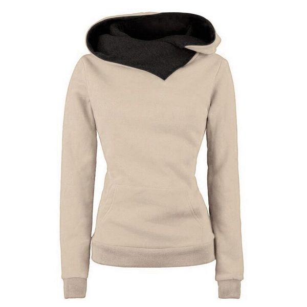 

women autumn tracksuit long sleeve sweatshirts casual womens sportwear hooded hoodies sudaderas mujer pullovers ing, Black