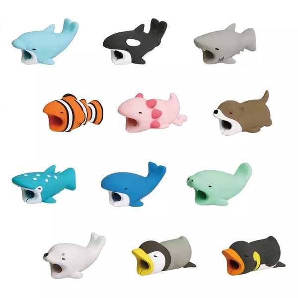 

Cable Bite Charger Cable Protector Savor Cover for iPhone Lightning Cute Animal Design Charging Cord Protective 100pcs