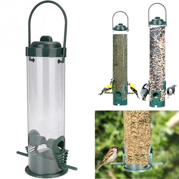 Klassischer Squirrel Buster-Vogelfutterspender aus Premium-Hartplastik für den Außenbereich, mit Stahlbügel, wetterfest und wasserabweisend