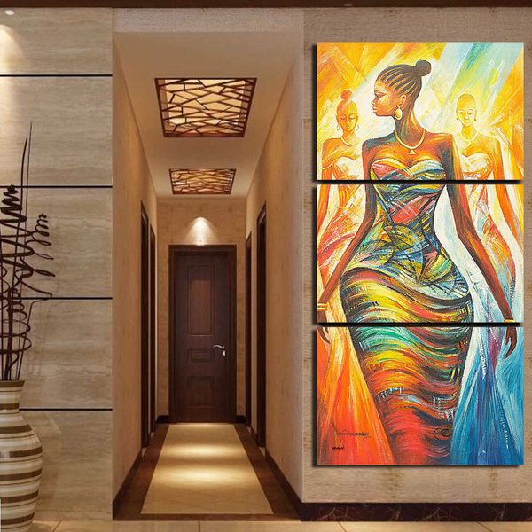 

hd printed 3 piece canvas painting abstract african women picture modular canvas prints for for living room decor