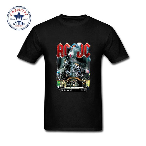 

new summer funny tee acdc bells brand cotton t shirt for men, White;black