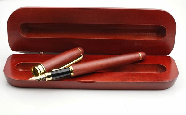 

create wood fountain pen iridium ink pen with gift wood box business signature creative personality gift