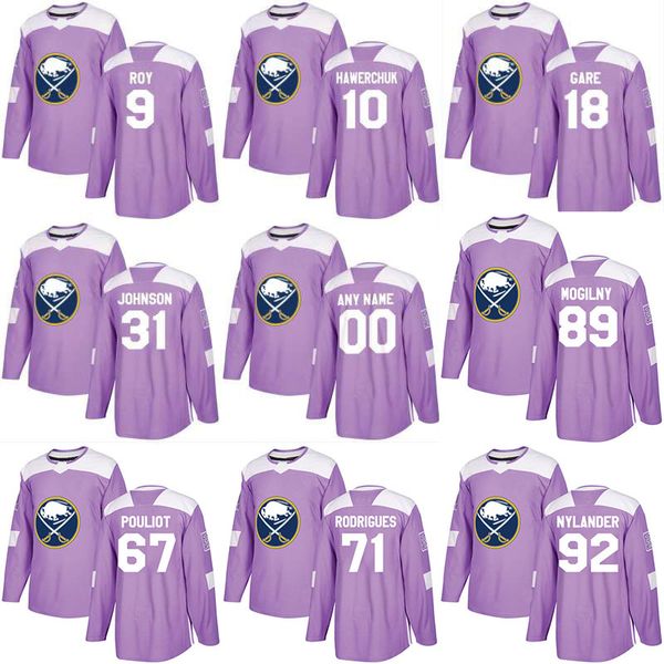 

2018 Fights Cancer Jersey 82 Nathan Beaulieu 93 Viktor Antipin 71 Evan Rodrigues 47 Zach Bogosian Buffalo Sabres Custom Hockey Jerseys