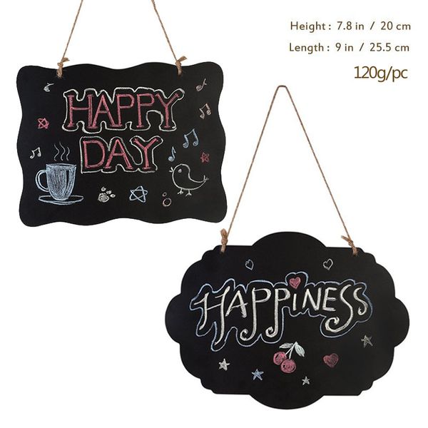 

20 25 5cm cloud hape hanging wooden blackboard double ided era able chalkboard wordpad me age black board office chool upplie