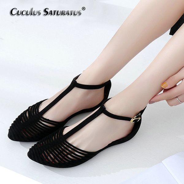 

cuculus 2018 women summer shoes flat heel flip brief herringbone flip-flop sandals flat women shoes with 5 colors cc-016, Black