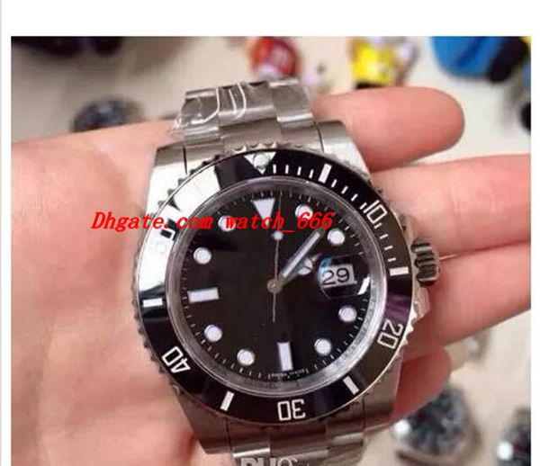 

luxury watches automatic movement watches series 116610 mechanical blue luminescent dial automatic men's watches, Slivery;brown