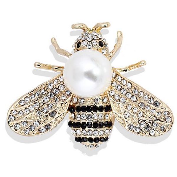 

flying pearl honeybee броши горный хрусталь pearl bee брошь булавки для женщин девушки одежда ю