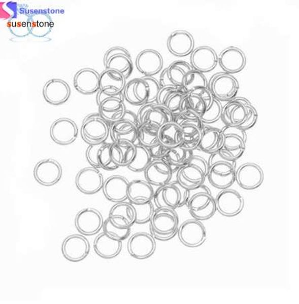 

susenstone 100pcs 4mm open jump rings 21-gauge diy jewelry #0, Silver