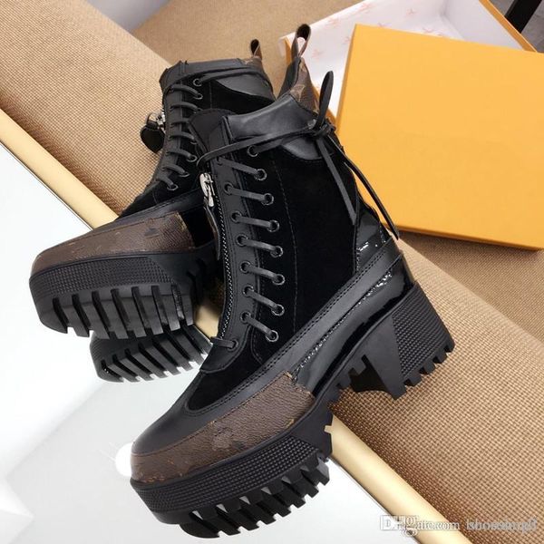 5cm Klobige Großhandel Boot Martin Schuhe Schnürstiefel Print 9 Ferse Luxus Von Stiefel Plateau Designer Shoeshop2 Desert Leder Farben Damen sdxQrthC