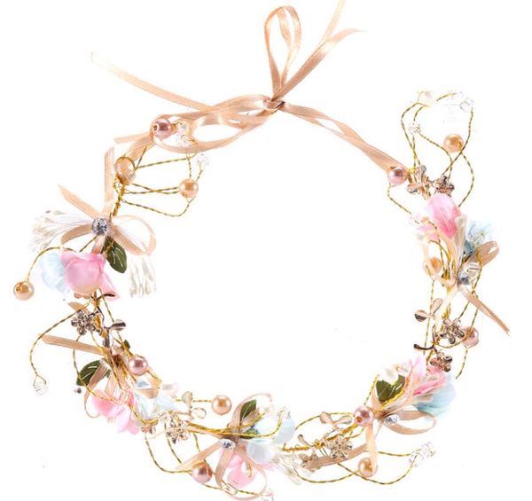 

bridal flower bridal garland with bridesmaid bridesmaid hair ribbon for children's garland, Silver