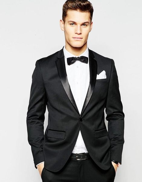 

custom made black groom tuxedos beautiful men formal suits business men wear wedding prom dinner suits (jacket+pants+tie+girdle) no;659, Black;gray