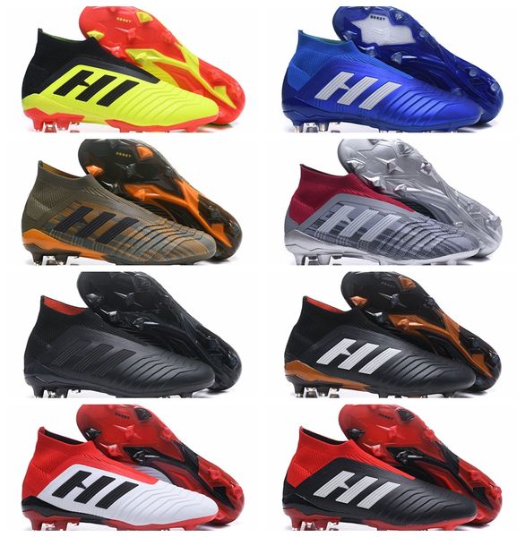 

2018 mens soccer cleats predator accelerator mania 18.1 fg shoes high ankle football boots scarpe da calcio botas zapatos de fÃºtbol futbol