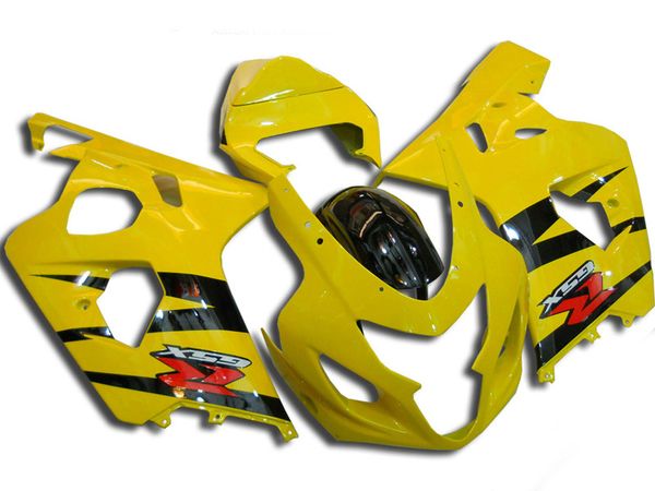 

black yellow faring kit for suzuki gsxr600 gsxr750 04 05 k4 aftermarket gsx-r600/750 2004 2005 fairings set lo94