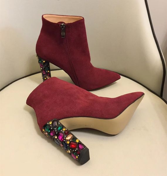 diamond chelsea boots
