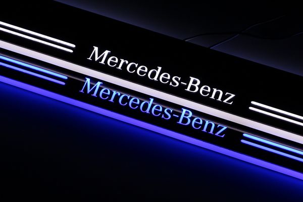 

Акриловые движущиеся светодиоды Добро пожаловать педаль автомобиля Scuff Plate Педал