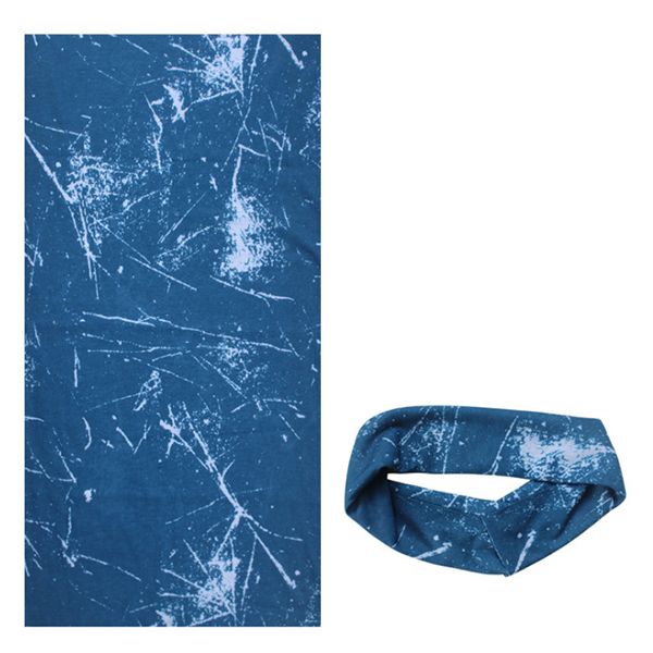 

multifunctional sports fashion travel headband seamless neck scarf sunscreen headscarf dark blue spot
