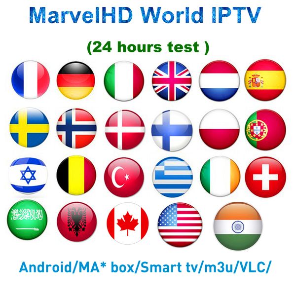 

Мир IPTV Подписка Android 7.1 ТВ-бокс Северные Голландия Франция Испания Великобритания