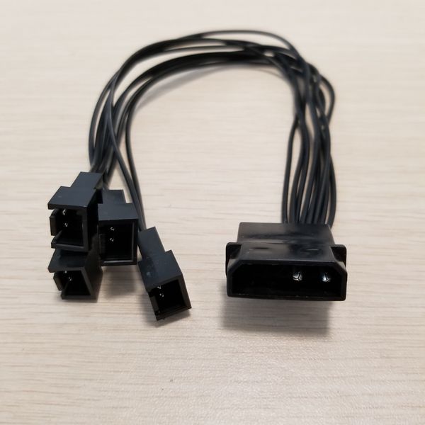 

ide molex 4pin вентилятор splitter 3pin разъем кабель питания шнур 22awg для пк diy