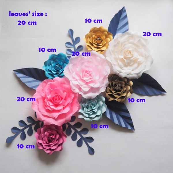 Acquista Grandi Fiori Di Carta Sfondo 7 Di Nozze Fatti A Mano Carta Crespa Artificiale Di Rosa Le Decorazioni Di Casa La Sfilata Di Moda A 11041 Dal