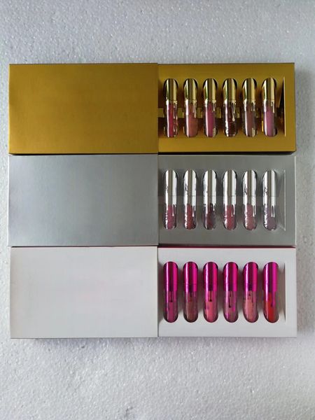 

classical makeup kelly cosmetics matte lip gloss 6pcs/set kelly jenner liquid matte lipstick set lasting waterproof kelly jenner lip kit lip