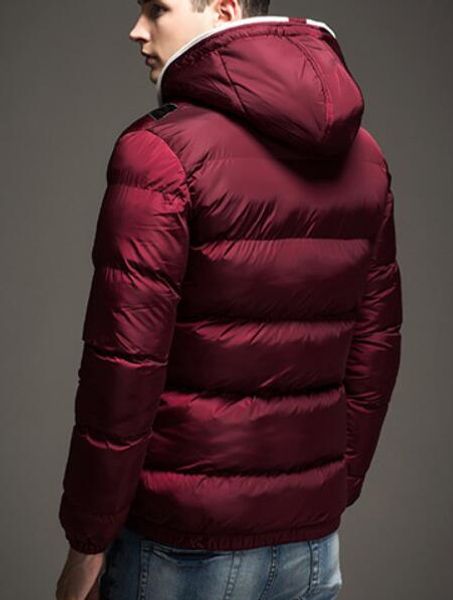 

the casual men's winter down gold sportswear lamb hooded warm coat fashion jacket eye street wear latest cotton jacket shirt fdqdu, Black