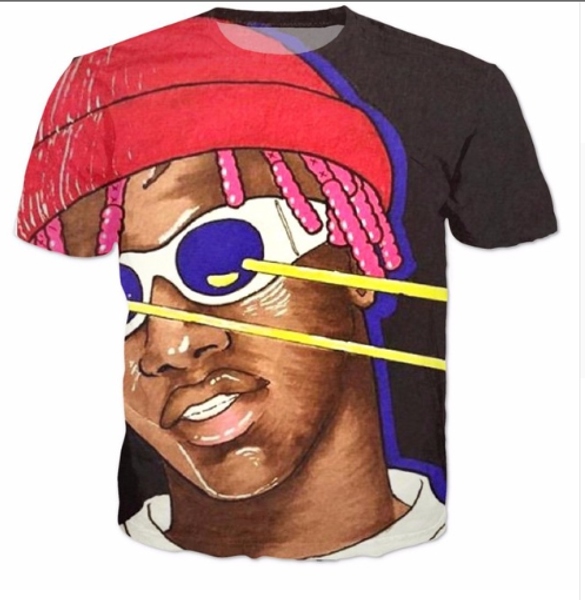 

наряды перемычка майка женщины мужчины harajuku 3d хлопок lil yachty футболка пуловер тройник летний стиль футболка мода clothing s-xxxxxxl, White;black