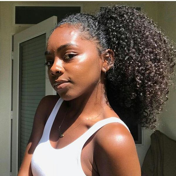 Kinky Curly Drawstring Ponytail Afro Kinky Drawsting Ponytail Afro