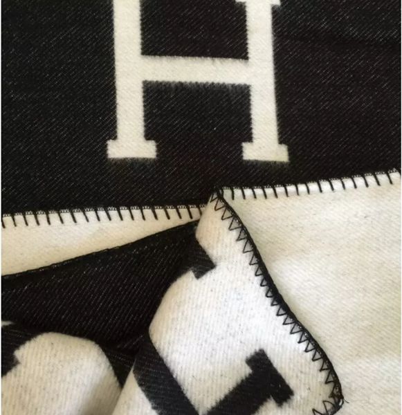 

Новая подпись H бросить одеяло домой путешествия Осень Зима женщины шарф шаль теплый повседневный одеяла большой 160*140см коричневый/черный/оранжевый подарок