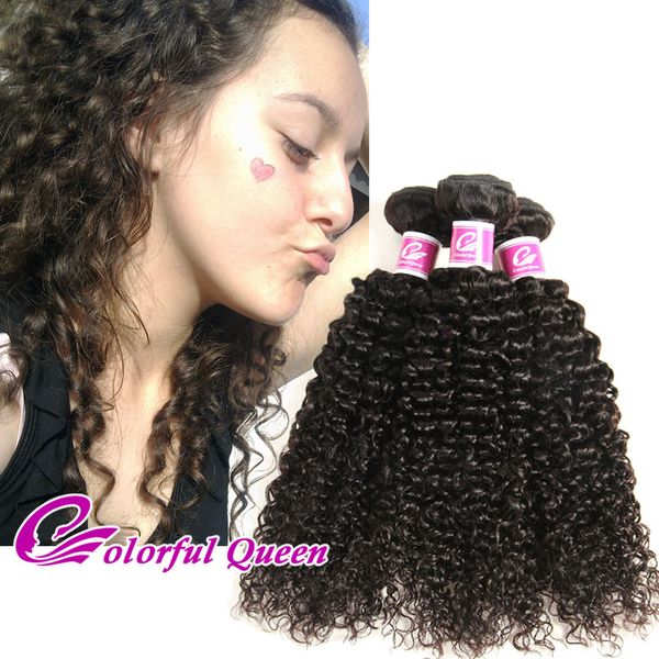 8a Brazilian Hair 4 Bundles Afro Kinky Curly 100 Unprocessed