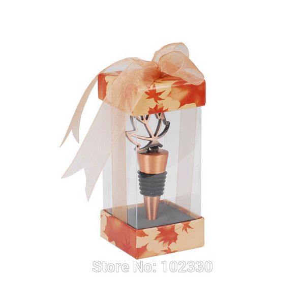 

wholesale 100pcs vintage metal maple leaf bottle ser wine ser wedding favors and gifts decoration event & party supplies