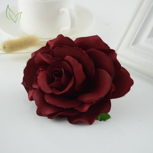 

10pcs new silk rose wedding car living room decoration handicraft diy wreath bride bouquet artificial flowers for home