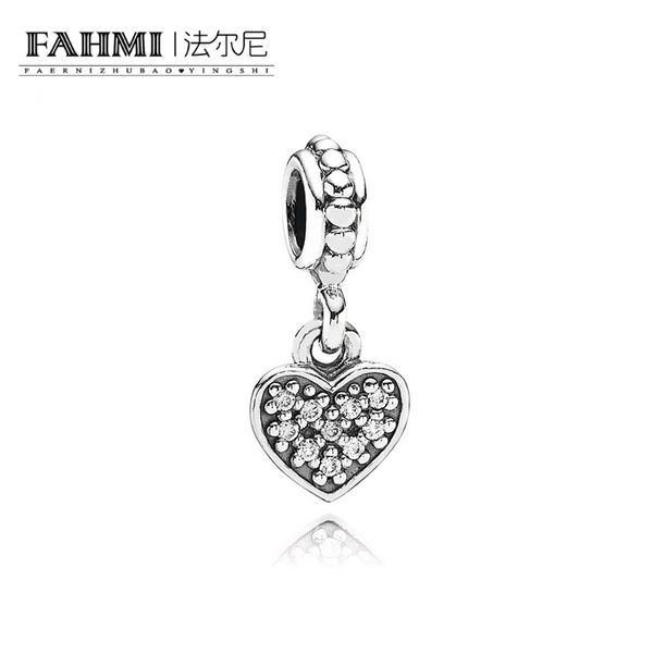 

fahmi 100% 925 sterling silver 1:1 original 791023cz authentic temperament fashion glamour retro pendant wedding women jewelry, Black