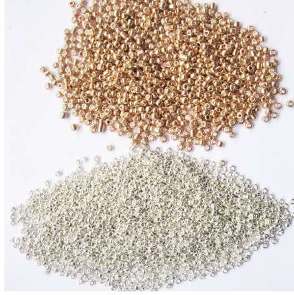 

2mm(1500pcs) 3mm(800pcs) 4mm(250pcs) gold silver color crystal spacer glass beads,czech seed beads for dress jewelry making diy, Black